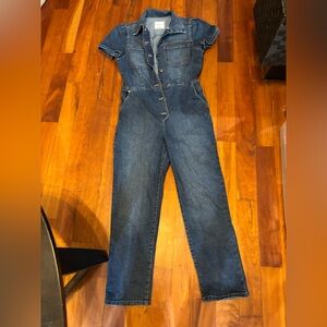 Celebrity Pink women’s short sleeve denim jumpsuit size medium